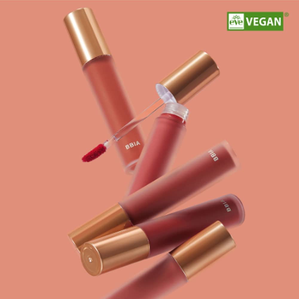 BBIA Last Velvet Tint - Soft & Creamy Matte Finish Lip Stain, Blur Effect with Velvety Texture, Long-Lasting, High Pigment, Lightweight, Non-Drying, Vegan, Korean Lip Makeup (V16 MORE GRACEFUL)
