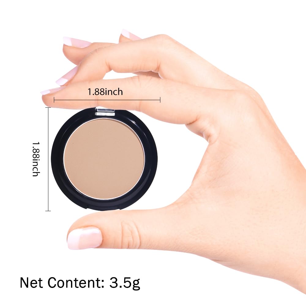 Monochrome Matte Eye Shadow Palette,Brown Neutral Nude Matte Pressed Powder Single Eyeshadow,Natural Long Lasting Naturing-Looking Eyeshadow,Talc,Paraben Vegan & Cruelty Free