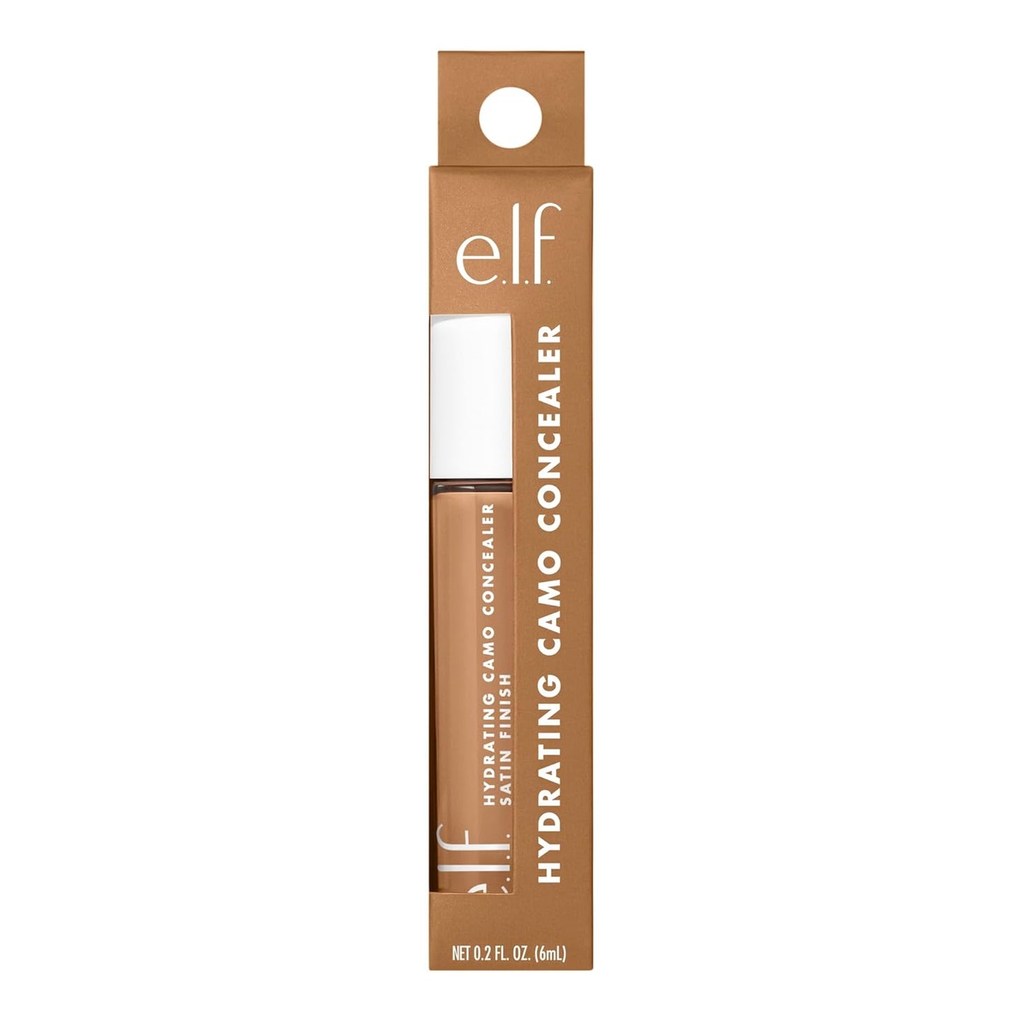 e.l.f. Hydrating Camo Concealer, Covers Blemishes & Under-Eye Circles, Full-Coverage & Delivers A Satin Finish, Vegan & Cruelty-Free, Deep Olive