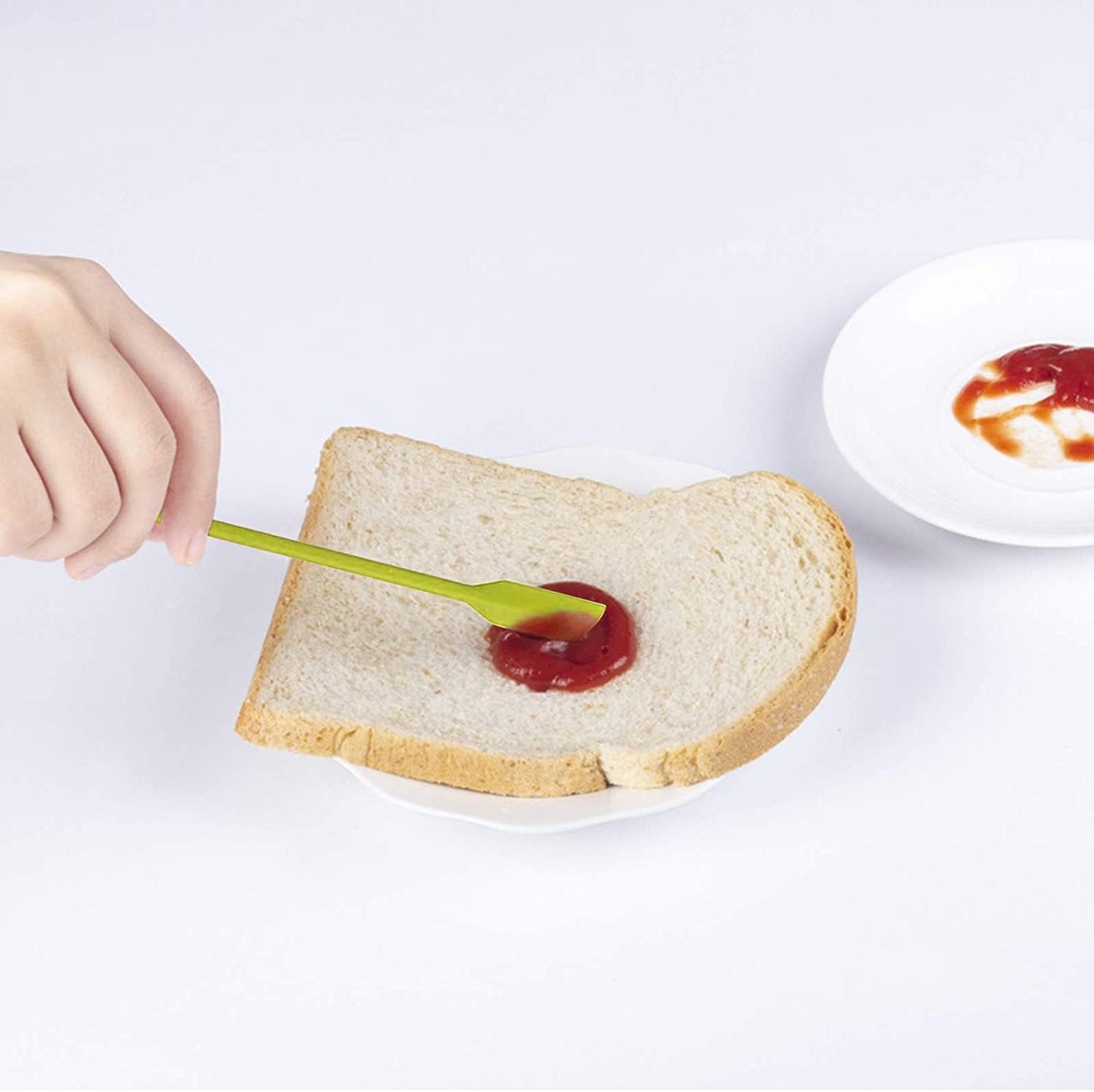 Mini Spatula Silicone Spatula Set - 4pcs Small Makeup Scrapers for Cosmetics, Reusable Beauty Tiny Tools, Thin Jar Scraper, Get the Last of the Makeup Out of the Bottle(Green)