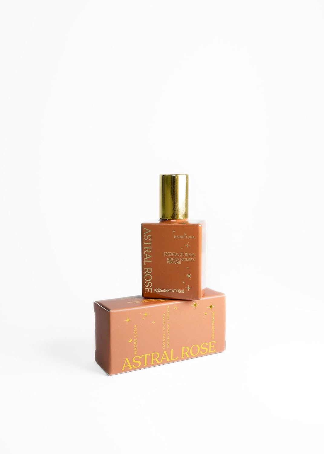 MADRE LUNA ASTRAL ROSE - Natural Roll On Perfume Oil for Women - Blended With Distilled & Essential Oils - Long-Lasting & Alcohol-Free Fragrance - 10 ML