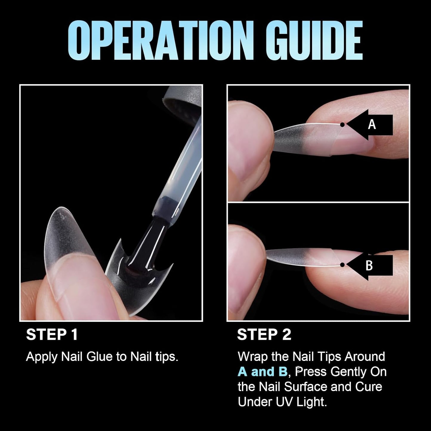 TOMICCA Short Almond Nail Tips, 504Pcs Full Matte Press on Half Cover Acrylic Nails,12 Sizes No C Curve Fake Nail Tips for Nail Extension Art Home DIY Nail Salon