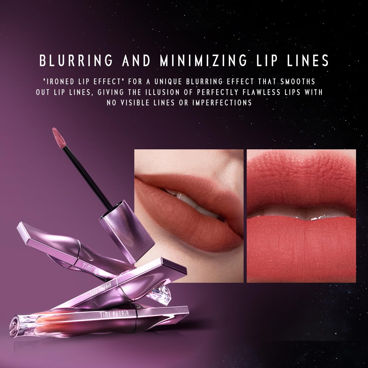 NEBULA VELVET LIP CREAM-Long Lasting Lip Stain, Waterproof and Transfer Proof Lip Tint, Matte Finish Lipstick, Smooth Out Lip Lines, Lightweight Lip Cream, High Coverage (06 URSA)