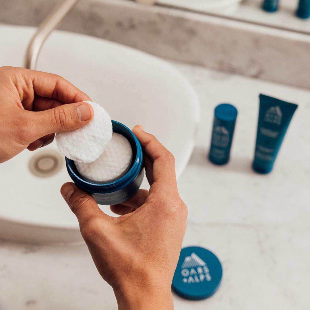 Oars + Alps Anti Everything Pads & Blackhead Remover, Facial Cleanser & Exfoliator with 10% Glycolic & Salicylic Acids for All Skin Types, Exfoliant Hydrates Skin & Reduces Blackheds, Wrinkles,28 ct