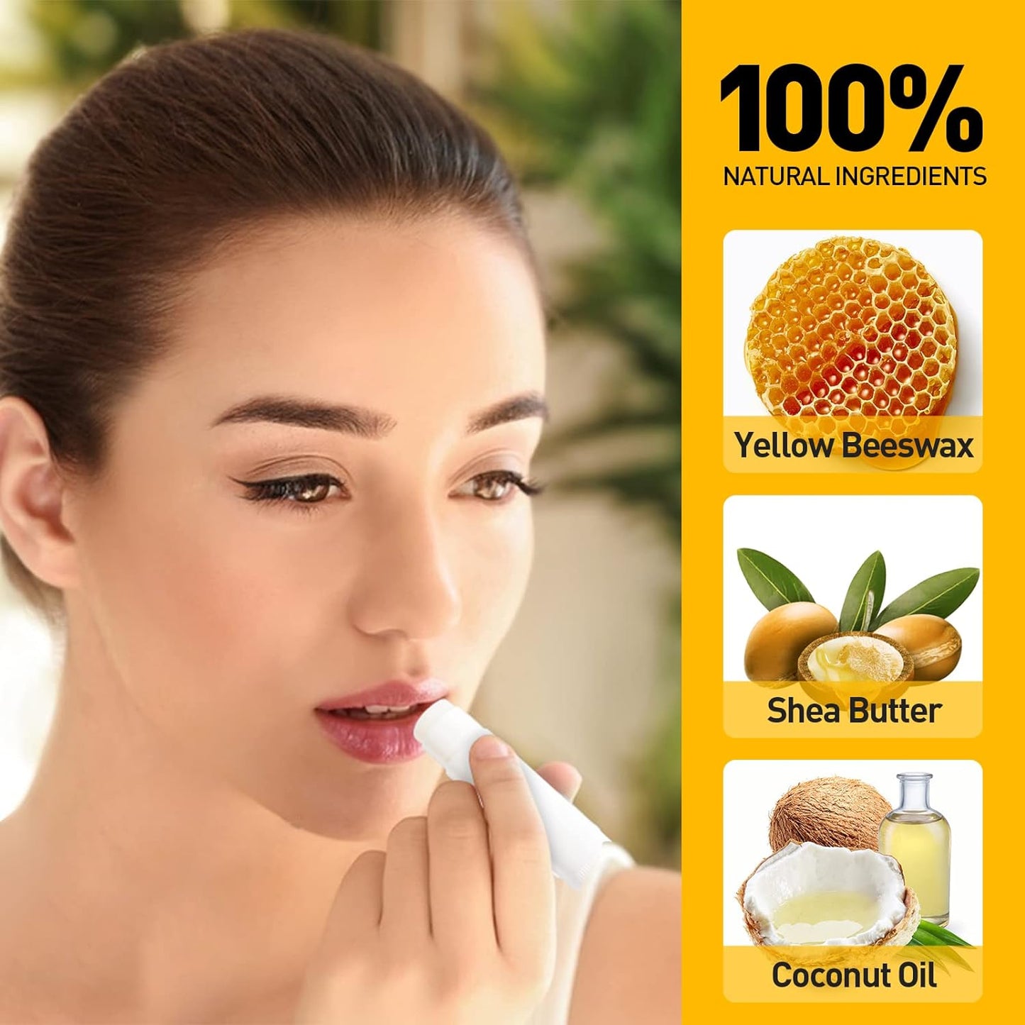 DMSKY 50 Pack Lip Balm Unlabeled, Natural Lip Balms Bulk Blank Tube, Lip Balm for Party Favors and Gift Basket Filling, Wedding or Baby Shower-5 Flavors