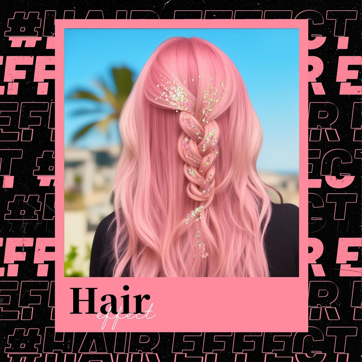 Teenitor Face Glitter, Pink Body Glitter Gel, Holographic Glitter for Face and Body, Hair, Gel Glitter Makeup for Festival Party Cheer Glitter