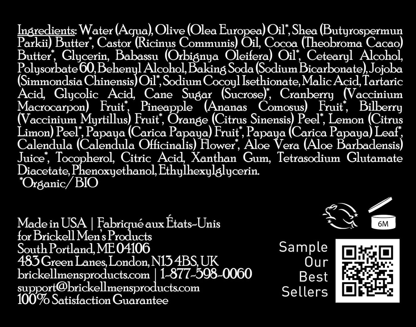 Brickell Men's Smooth Brushless Shave Butter for Men, Natural and Organic Smooth Shaving Butter to Fight Nicks, Cuts and Razor Burn, 2 Ounce, Unscented