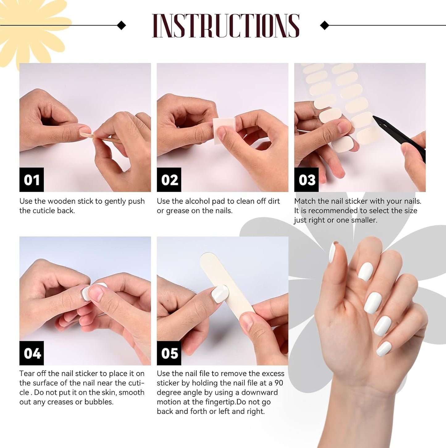 Gloss Nail Strips|Uv Free|22 Pcs,Gel Nail Stickers|Long Lasting Two Weeks and Easy to Apply&Remove|Golden Spot 1