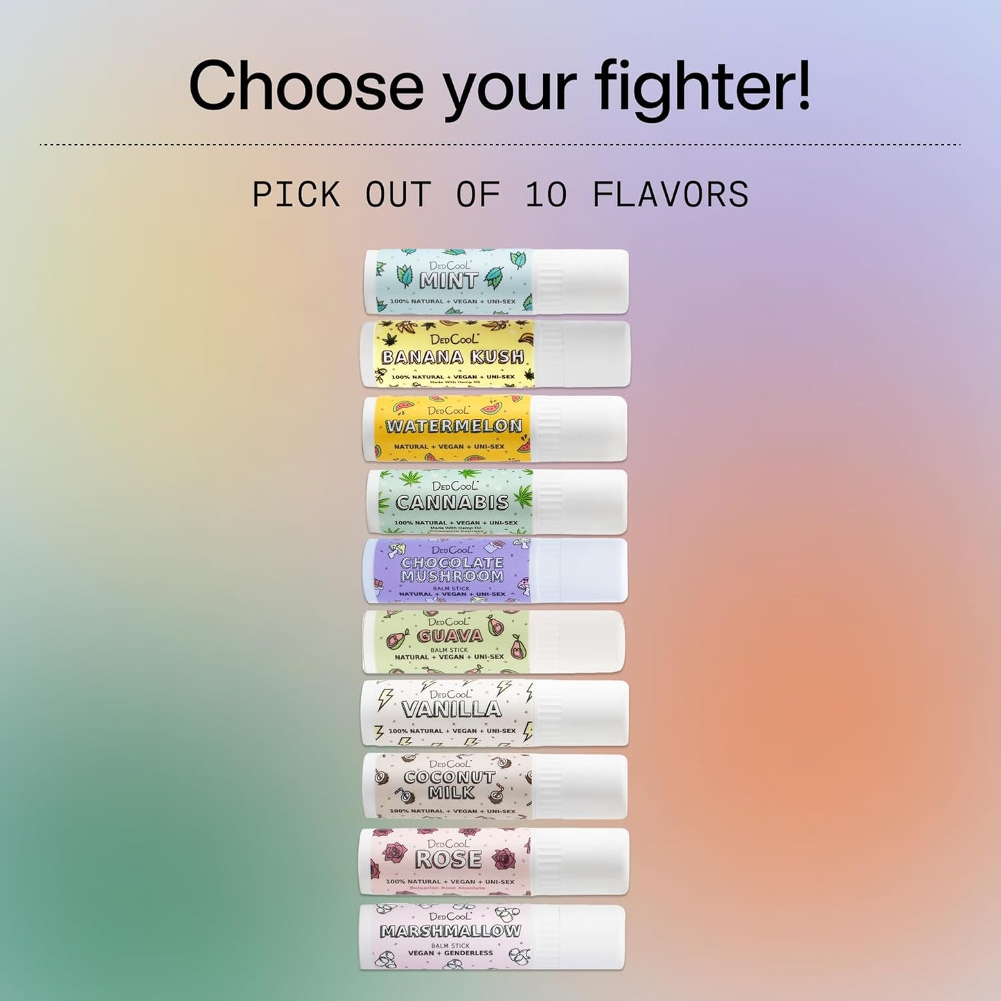 DedCool Lip Balm Stick (Coconut Milk) Jumbo, Vegan, Flavored, Coconut Oil Lip Balm, Long Lasting, Moisturization, Hydrates Dry & Chapped Lips, Vegan, Natural, Clean, Non-Toxic, Fragrance For All