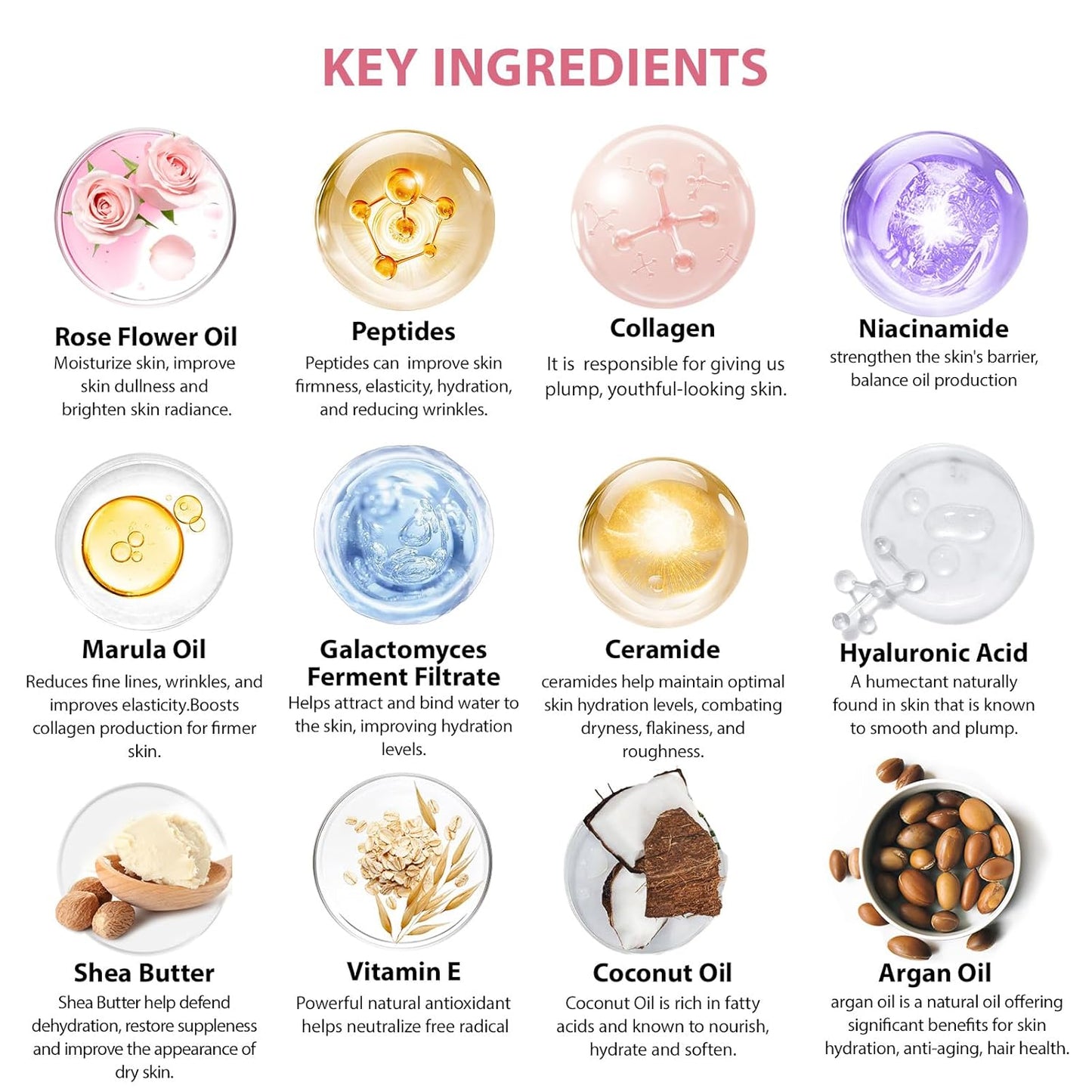 Rose Essential Oil Face Collagen Hydrogel Mask, Face Sheet Mask, 55 Pcs Skin Care Set, Spa Kit for Women, Clay Mask, Under Gel Mask, Gel Lip Mask, Christmas, Valentine's, Birthday, Baby Shower, Mom