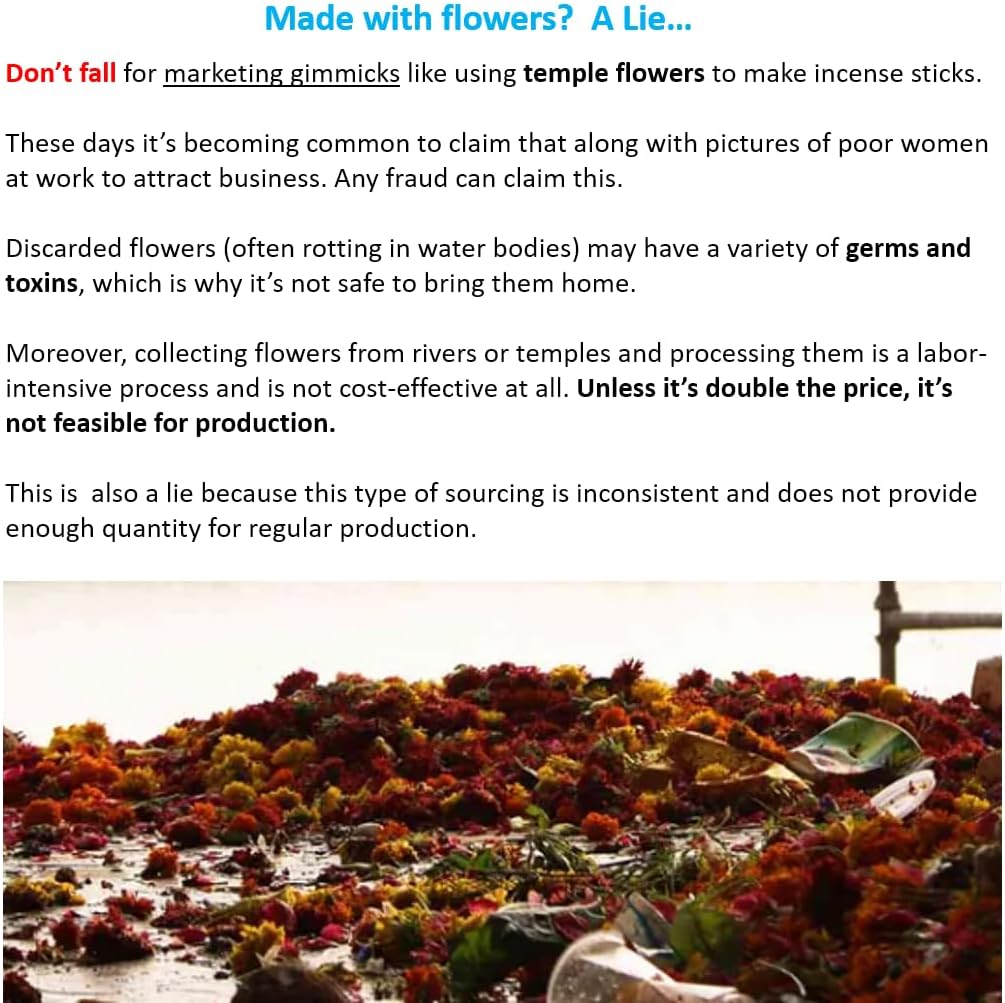 Copal Incense Sticks - Traditional Handcrafted Masala Incense - 40 to 50 Sticks Approx.