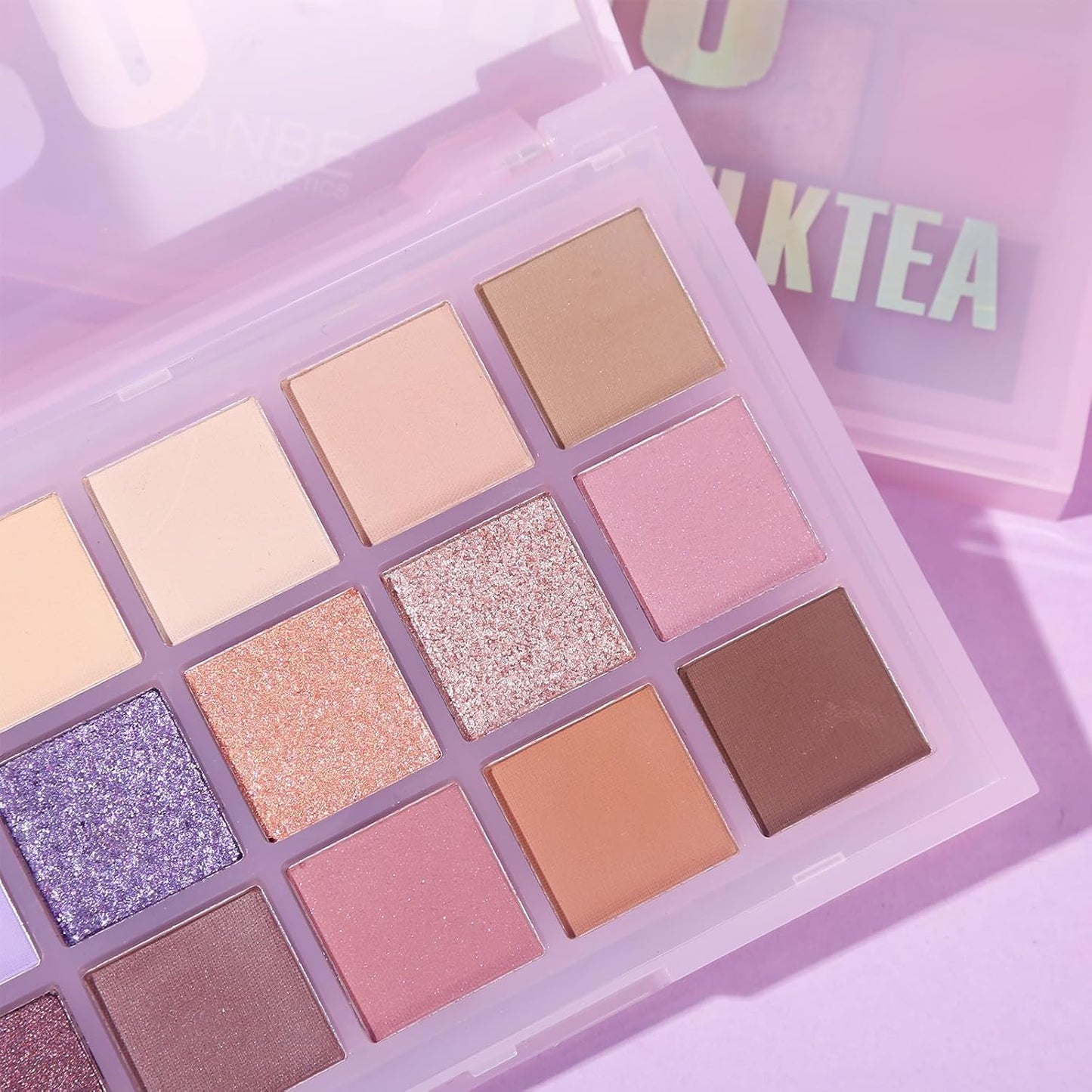 UCANBE Neutral Eyeshadow Palette, 15 Colors Nude Matte Shimmer Reflective Glitter Eye Makeup Pallet, Blendable Natural Warm and Cool Pigments Sombras De Ojos Gift Kit