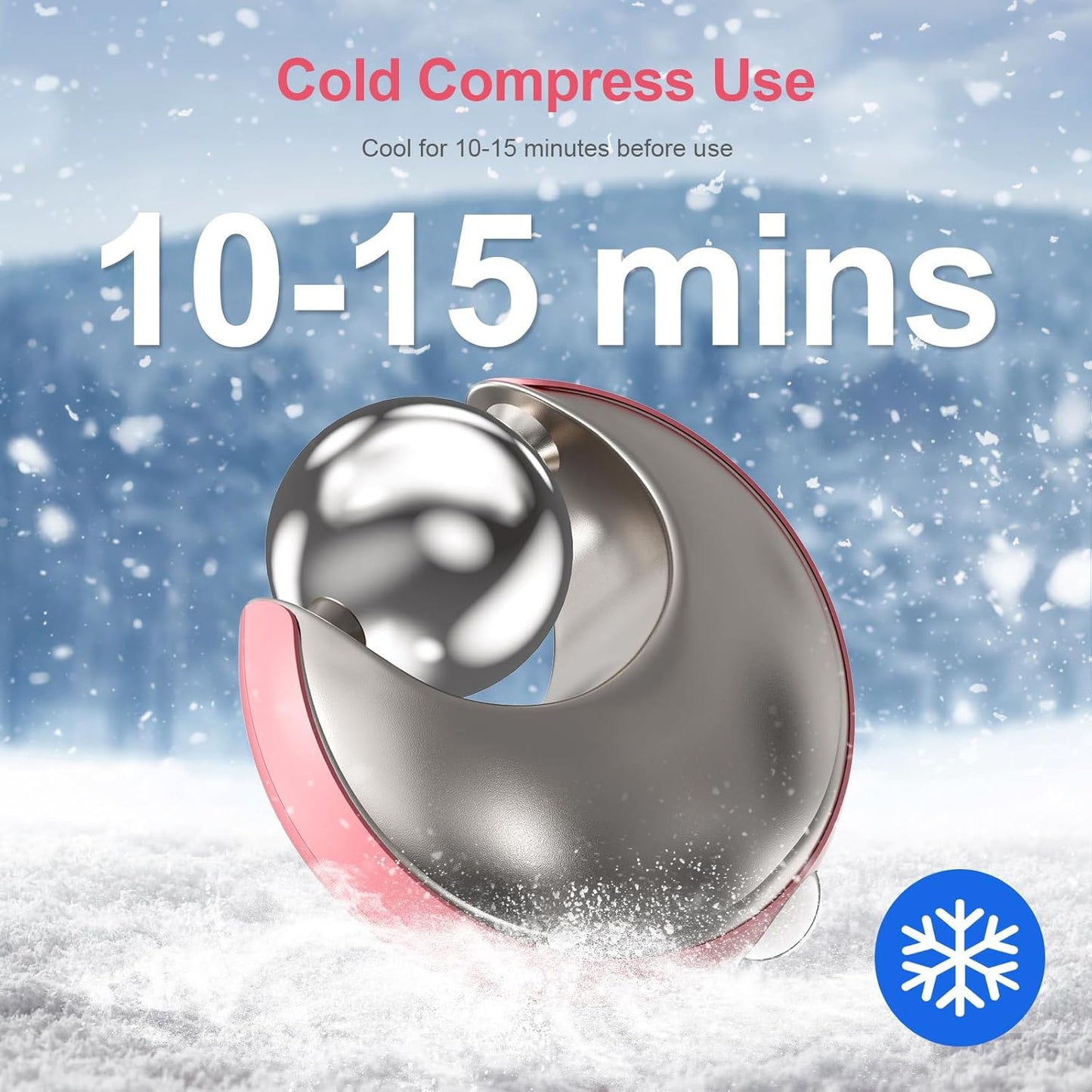 Facial Roller for Eyes and Face, 360° Ice Globes for Face Rotating Eye Cream Applicator Tool Ice Roller for Face and Eyes