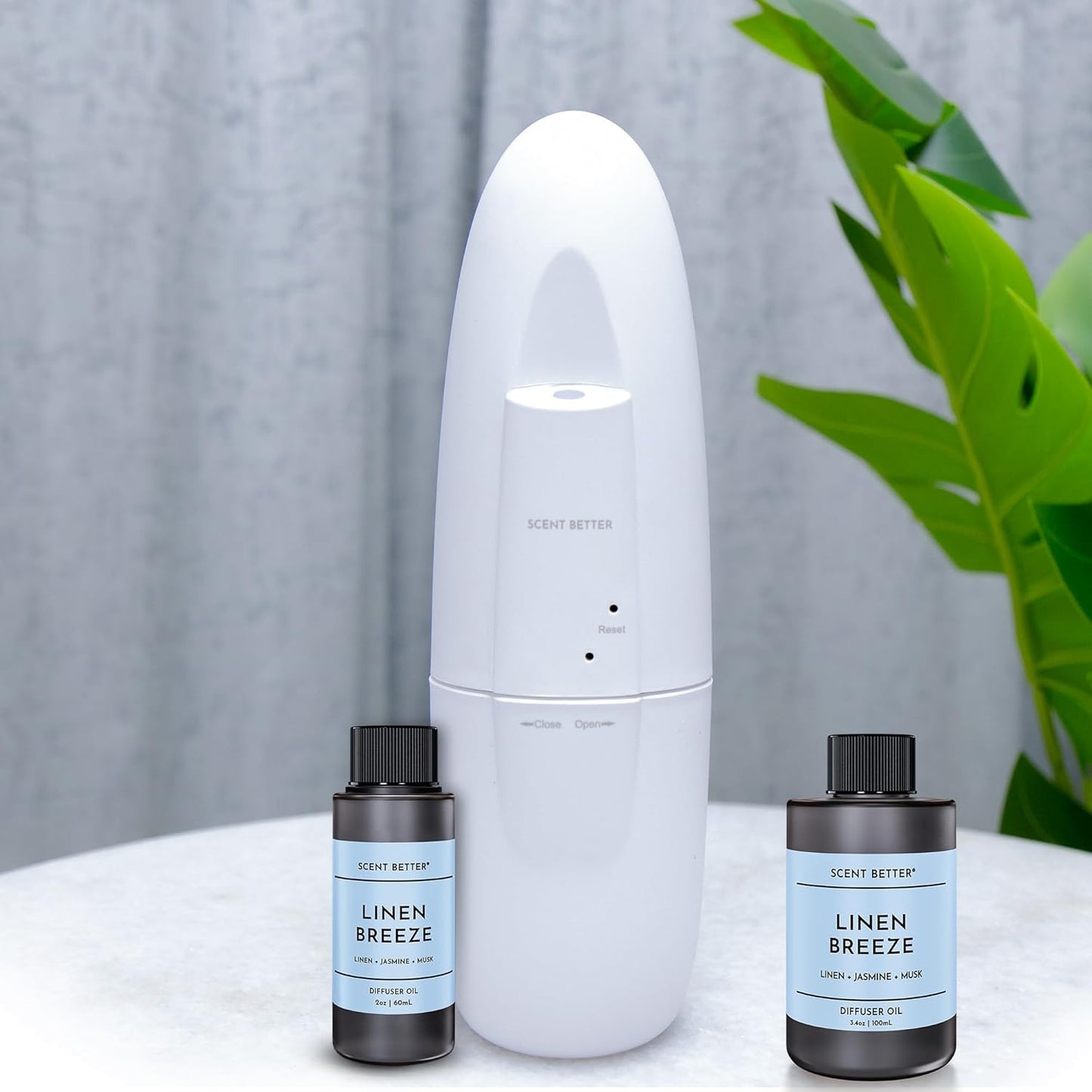 Scent Better Linen Breeze Aroma Essential Oil Blend: an Aromatherapy Blend of Linen, Jasmine, and Musk for Ultrasonic Diffusers & Nebulizers (3.3 Fl Oz, 100 mL)