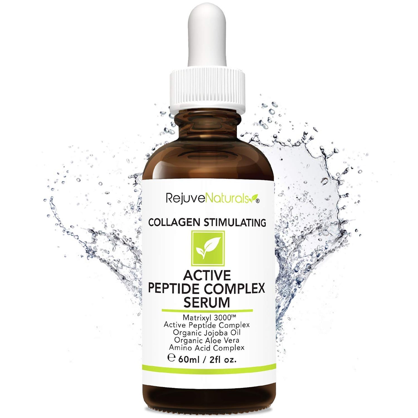 Peptide Complex Serum with Matrixyl 3000 (2 oz, Double-Sized) Minimizes Look of Fine Lines & Deep Wrinkles, Crow's Feet, Crepey Skin. Lightweight Anti Aging Moisturizer for Face & Neck