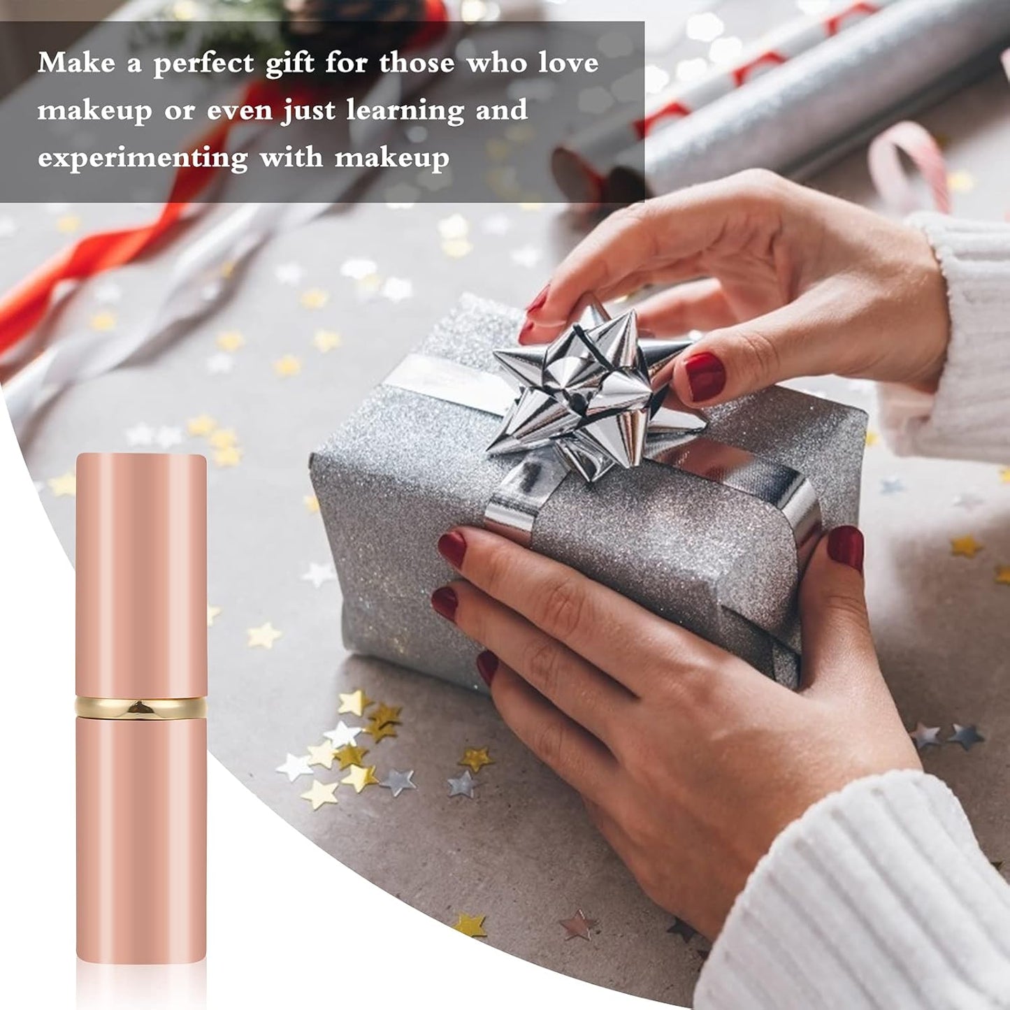 Falliny Retractable Kabuki Makeup Brush, Travel Face Blush Brush, Portable Powder Foundation Sunscreen Brush with Cover for Blush, Bronzer, Buffing, Flawless Powder Cosmetics