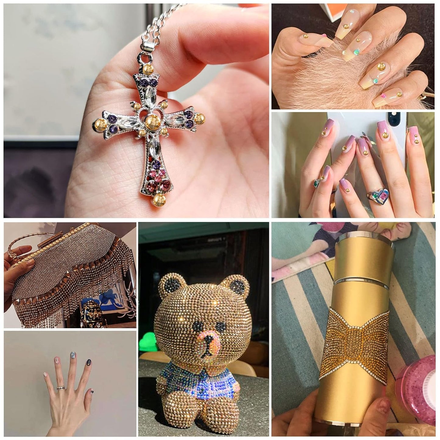 beadsland Flat Back Crystal Rhinestones Round Gems, Lt Colorado Topaz (1.3-1.4mm) SS3/1440pcs