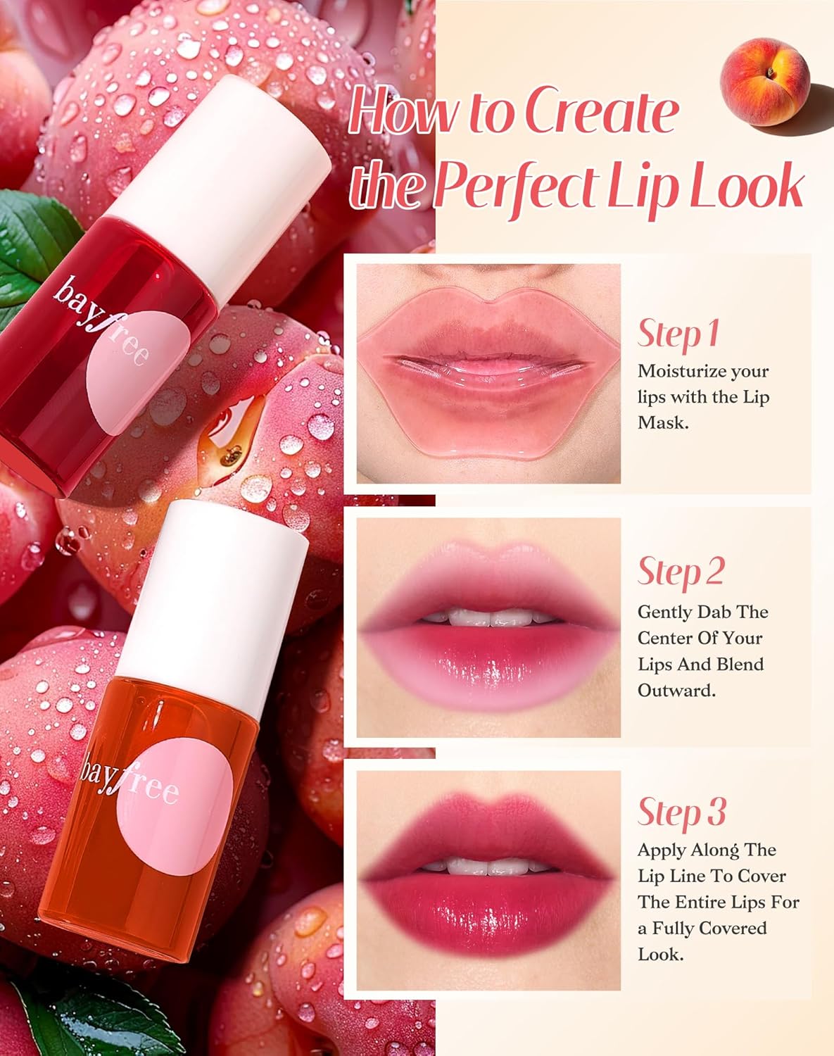 Lip Tint Stain Set, Lip Stain Long Lasting Lightweight Waterproof, Transfer-Proof, Non-sticky, Lip Makeup Matte Finish