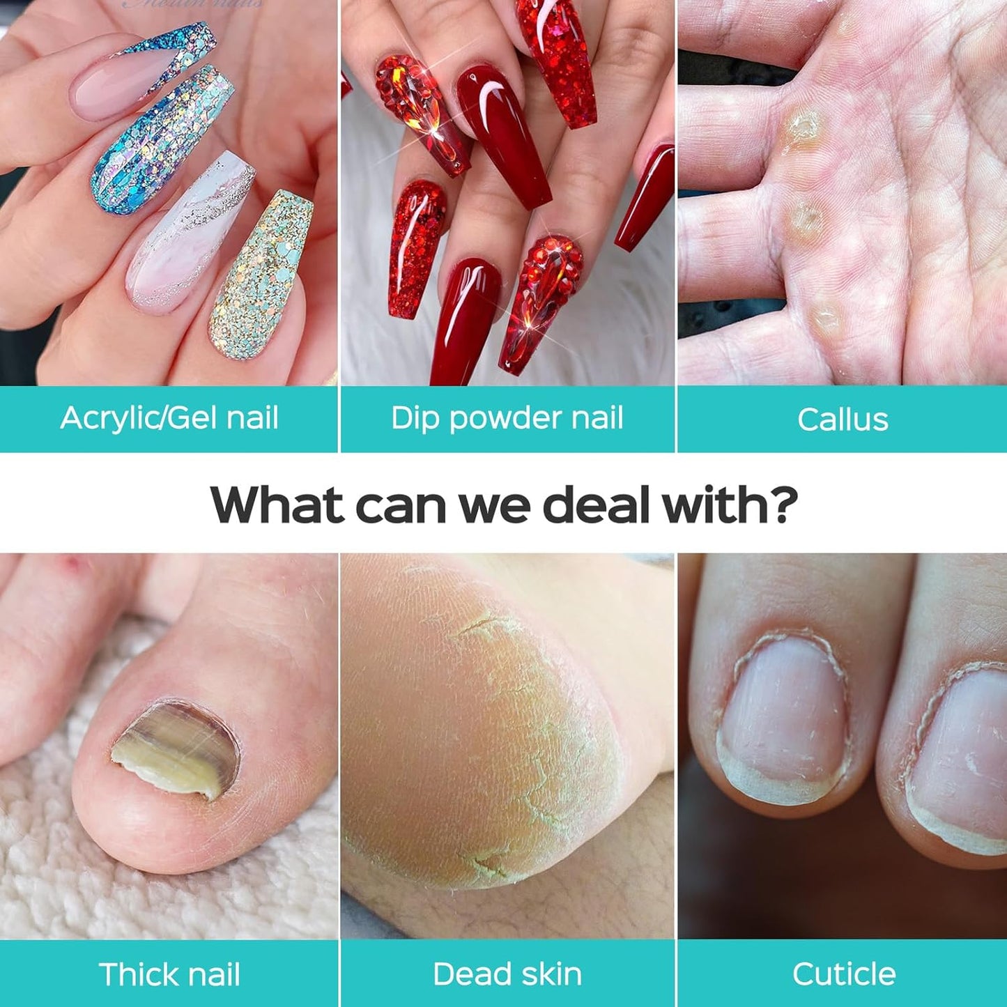 COSLUS Cordless Electric Nail Drill File: Nail Drill Machine with Stepless Speed Knob for Acrylic Gel Dip Powder Polish, Professional Portable Manicure Pedicure Rechargeable for Home Salon Use Purple