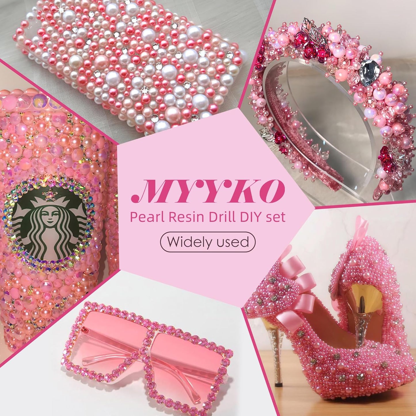 160g Pink Flat Back Pearls Rhinestones for Crafts Mixed Size 3mm-10mm AB Color Round Half Pearls Flatback Pearl Beads and Resin Rhinestones Set for Face Art