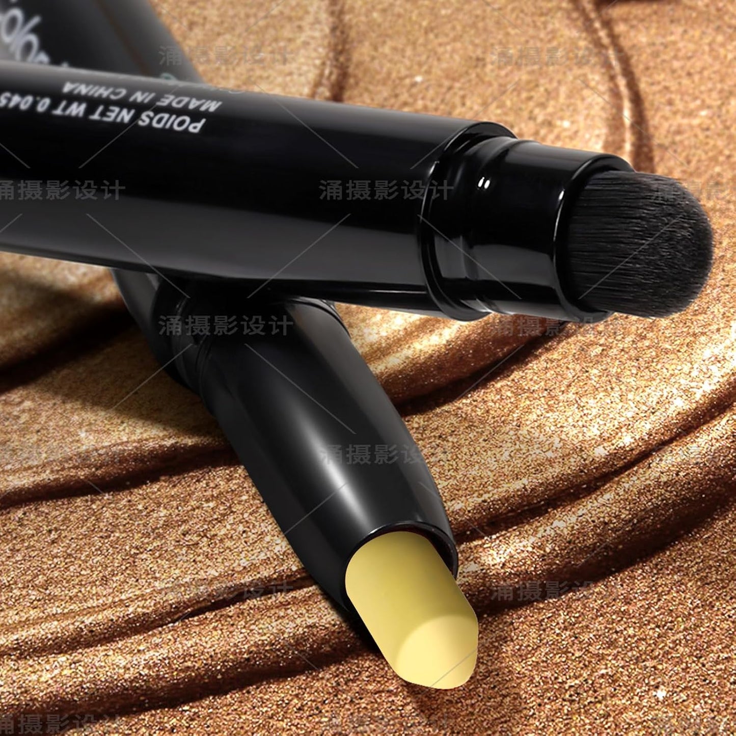 Cream Waterproof Hypoallergenic Eyeshadow Stick, long wear Metallic Glitter Matte Eye Shadow Pencil With Makeup Brush, Eye Brightener, 60 Daisy Matte