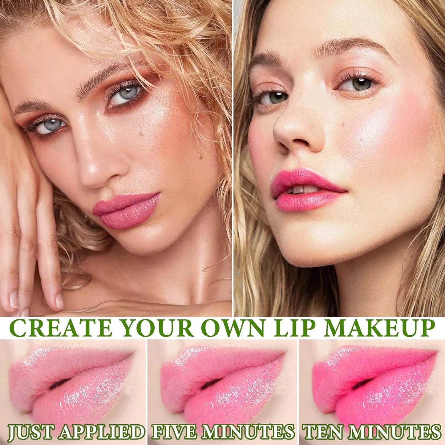 5 Pcs Aloe Vera Color Changing Lipstick for Women - Long Lasting Moisturizing Lip Gloss, Tinted Balm, Magic Temperature PH Changing Lip Stick