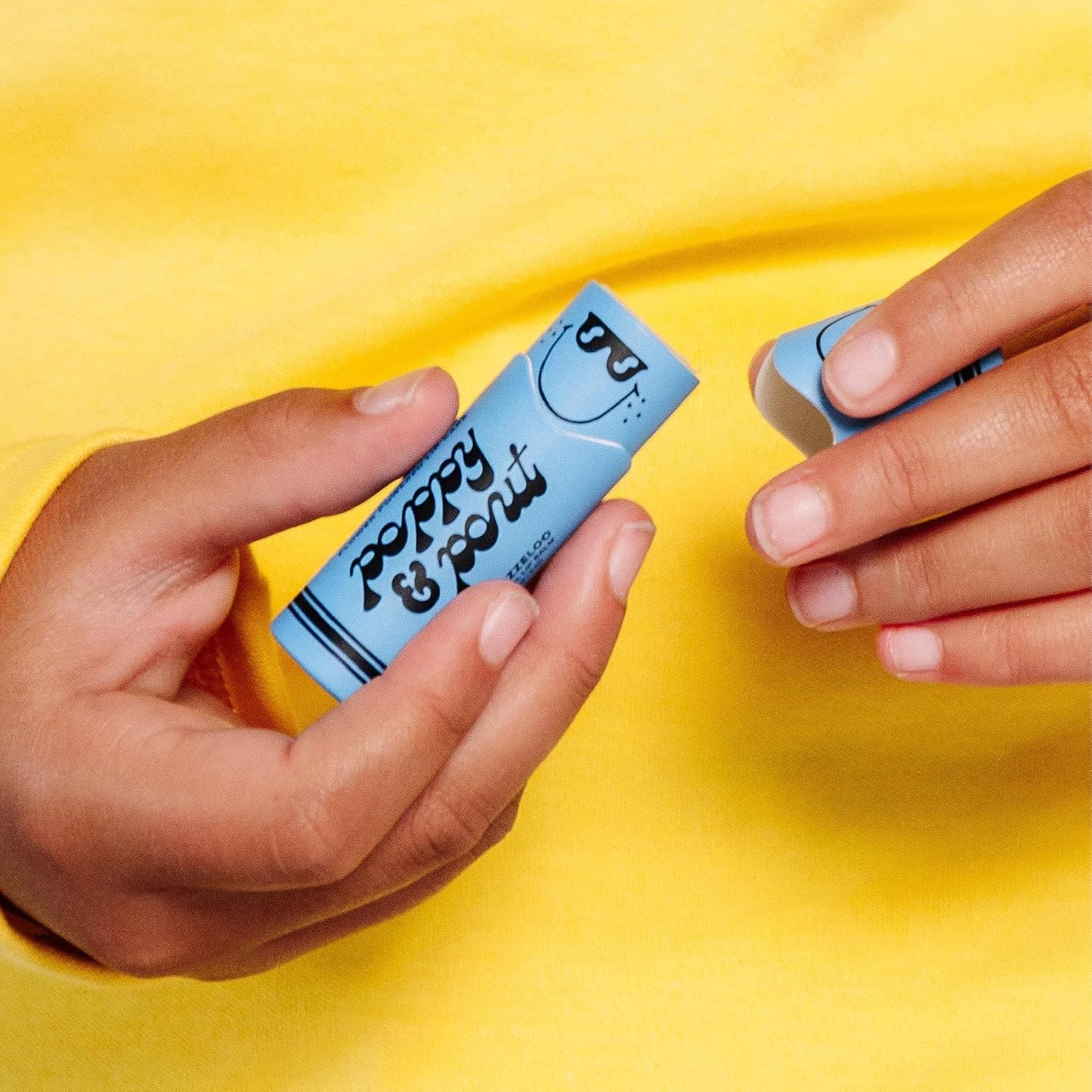 Poppy & Pout Kids Jumbo Lip Balm | All Natural Lip Balms & Moisturizers | Hydrates with Beeswax, Vitamin E, Organic Coconut Oil | Cruelty-Free | Lip Balm in Recyclable Cardboard Tube (Bloo Razzeloo)