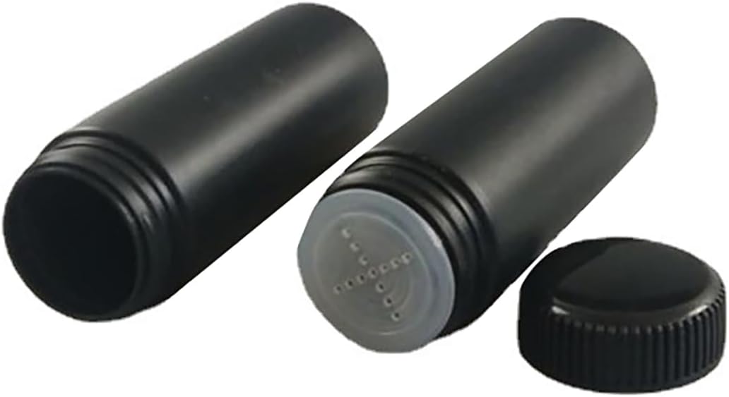 6pcs Plastic Loose Powder Bottle, Mini Empty Talcum Bottle Refillable Cosmetic Powder Dispenser Travel Cosmetic Glitter Eye Shadow Shaker with Sifter and Lids(100ml)