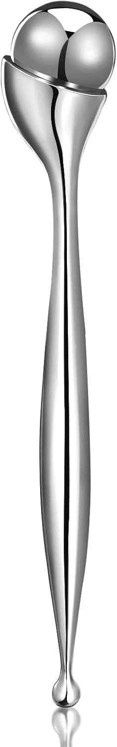 Eye Roller, Facial Roller Massager - Reduces Puffiness, Dark Circles, Cooling Therapy for Tired Eyes (with Applicator)