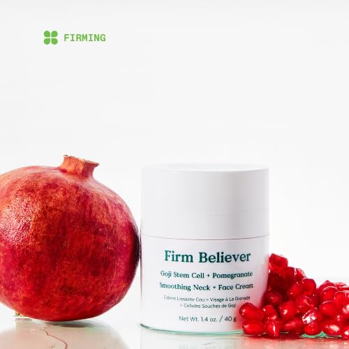 Three Ships Firm Believer Smoothing Neck Cream with Goji Stem Cell- Firms + Lifts to Reduce Appearance of Fine Lines, Face Moisturizer (40g)