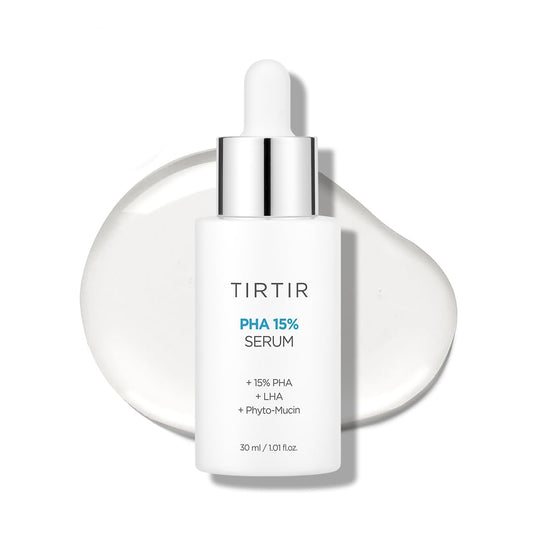 TIRTIR PHA 15% Exfoliating Serum - Hydrating Water Peeling for Smooth, Radiant Skin - Gentle PHA & LHA Formula for Sensitive Skin