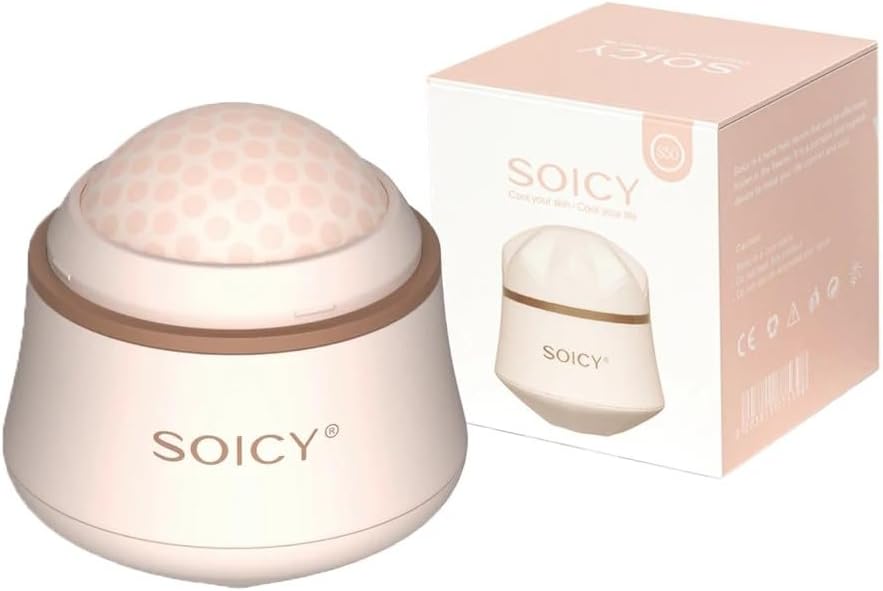 OPENDGO Facial Ice Roller 360° Rotating Massager Roller Ball Cooling Face Ice Roller for Reduce Puffiness and Relief Migraine, Pain,Ice Face Eye Massage Roller, Skin Care Tools