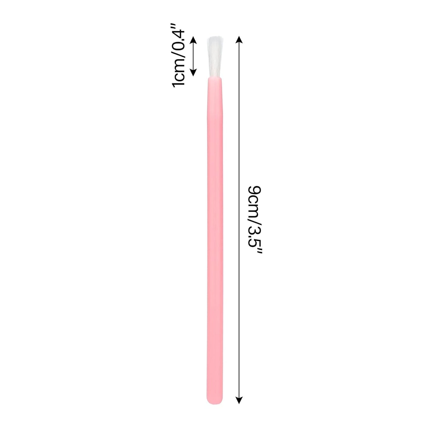 G2PLUS 100Pcs Lip Brush, Pink Lip Gloss Wands, Nylon Lipstick Gloss Applicator, Disposable Nail Brushes for Makeup, PYO Cookie Paint, Nail Art, Painting, Detail Brush