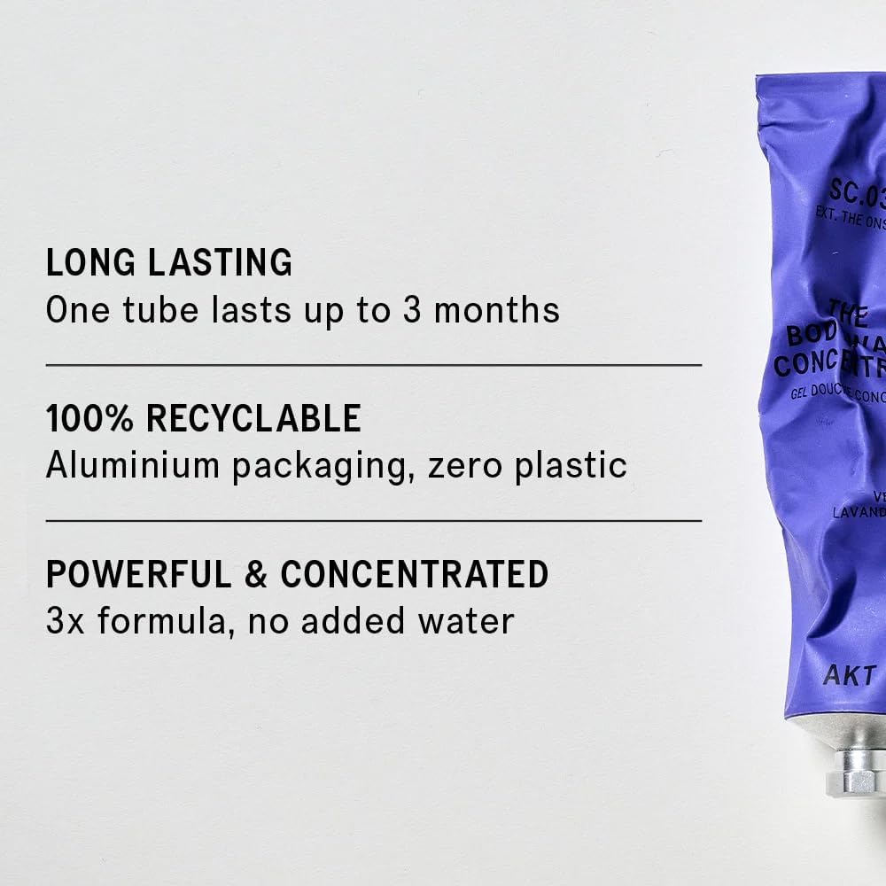 Akt The Body Wash Concentrate 3.4 Fl Oz, Natural Shower Gel with Skin-Balancing Prebiotics, Body Wash Women & Men, with Olive Squalane & Vitamin E, Sc.03 The Onsen, All Genders