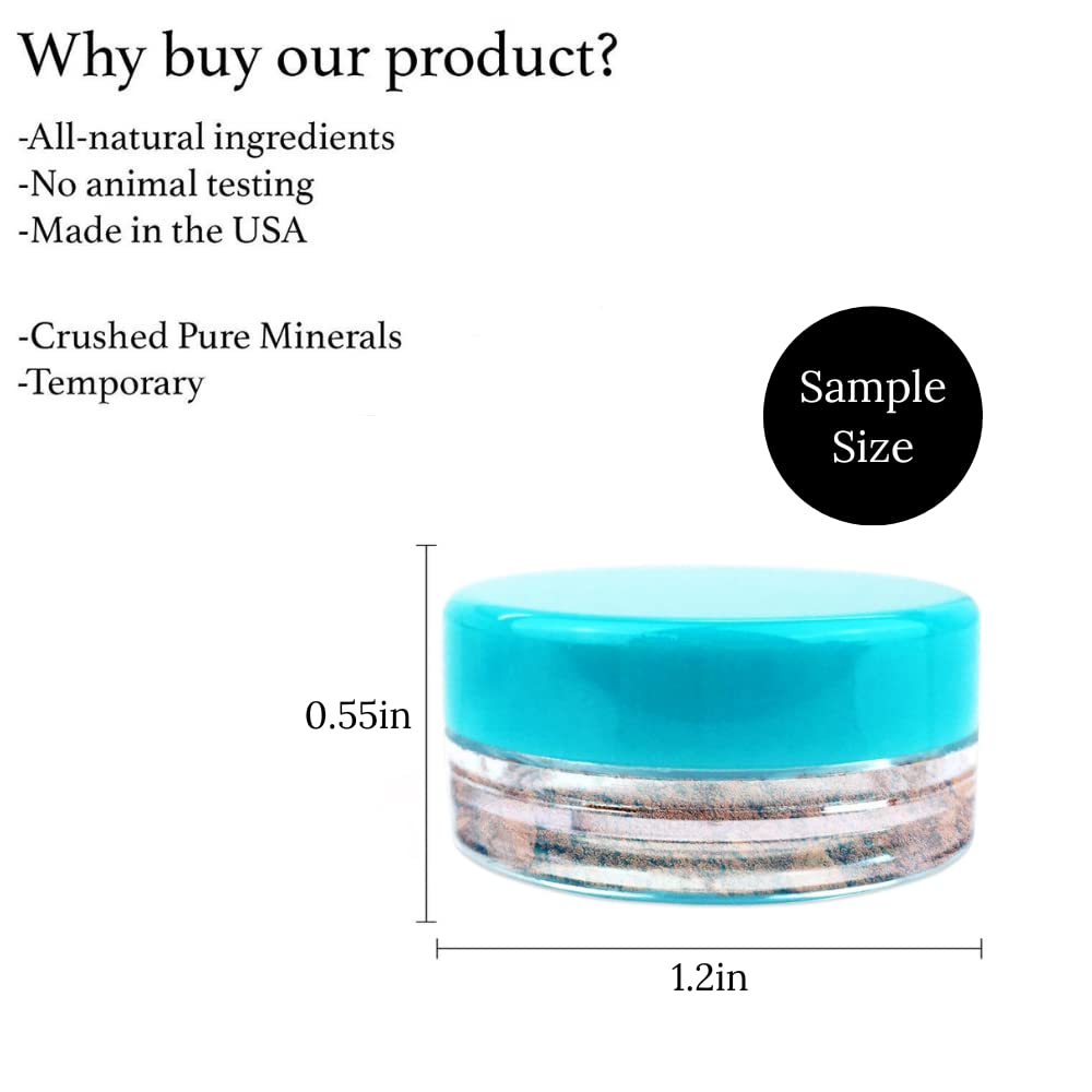 Root Touch Up Powder - True-to-Nature Concealer Shades for Hairline and Roots - Zero Fragrance, Talc or Parabens (Sample Size, Warm Brown)