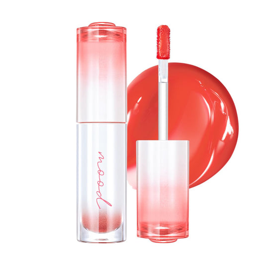 Peripera Ink Mood Glowy Tint, Korean Lip Tint, Naturally Moisturizing, Lightweight, Glow-Boosting, Long-Lasting, Comfortable, Non-Sticky, Mask Friendly, No White Film, K Beauty (024 CORAL PRIDE)