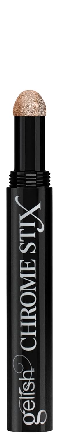 Gelish Chrome Stix, Chrome Nail Powder, Nail Art for Stunning Metallic Finish, Long-Lasting, Easy Application, Perfect for Professional and At-Home Use (Copper, 0.5g)