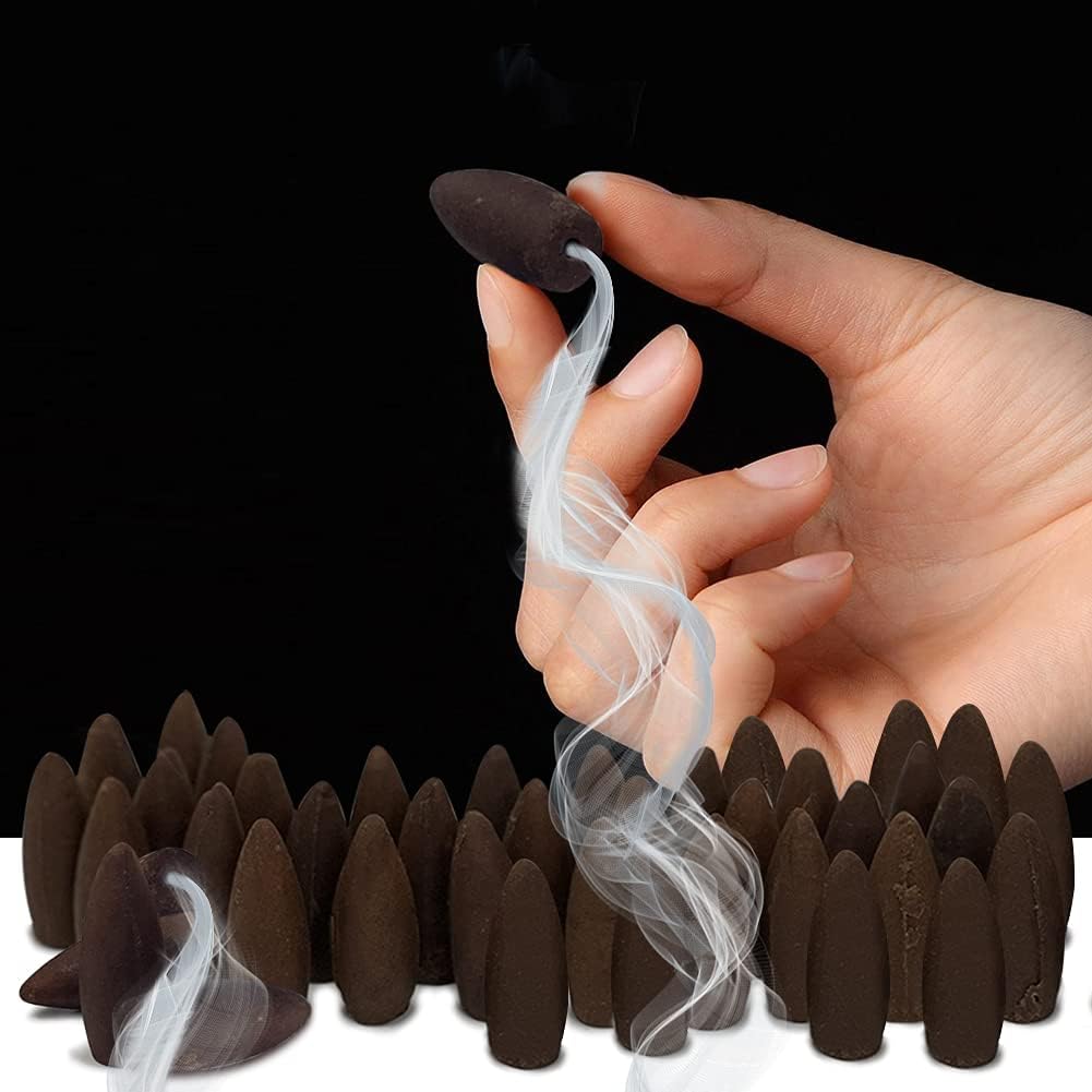 TRUMIRI Palo Santo Backflow Incense Cones For Waterfall And Mat Bundle Inciensos Aromaticos|Incienso|Inciense|Insienso