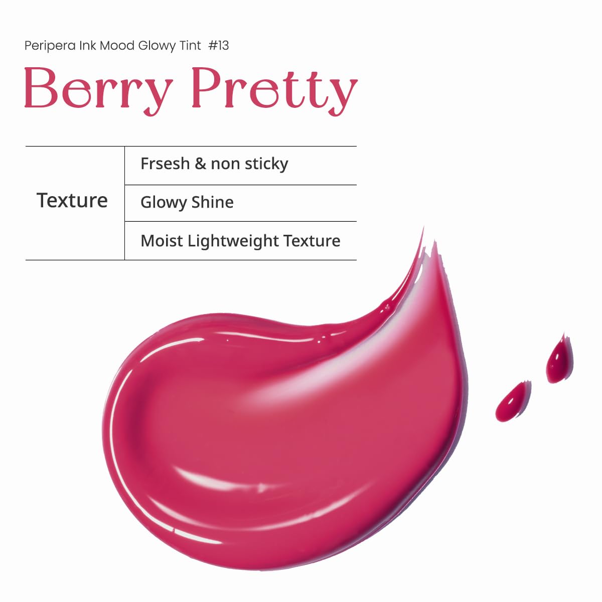 Peripera Ink Mood Glowy Tint (013 BERRY PRETTY (NEW))