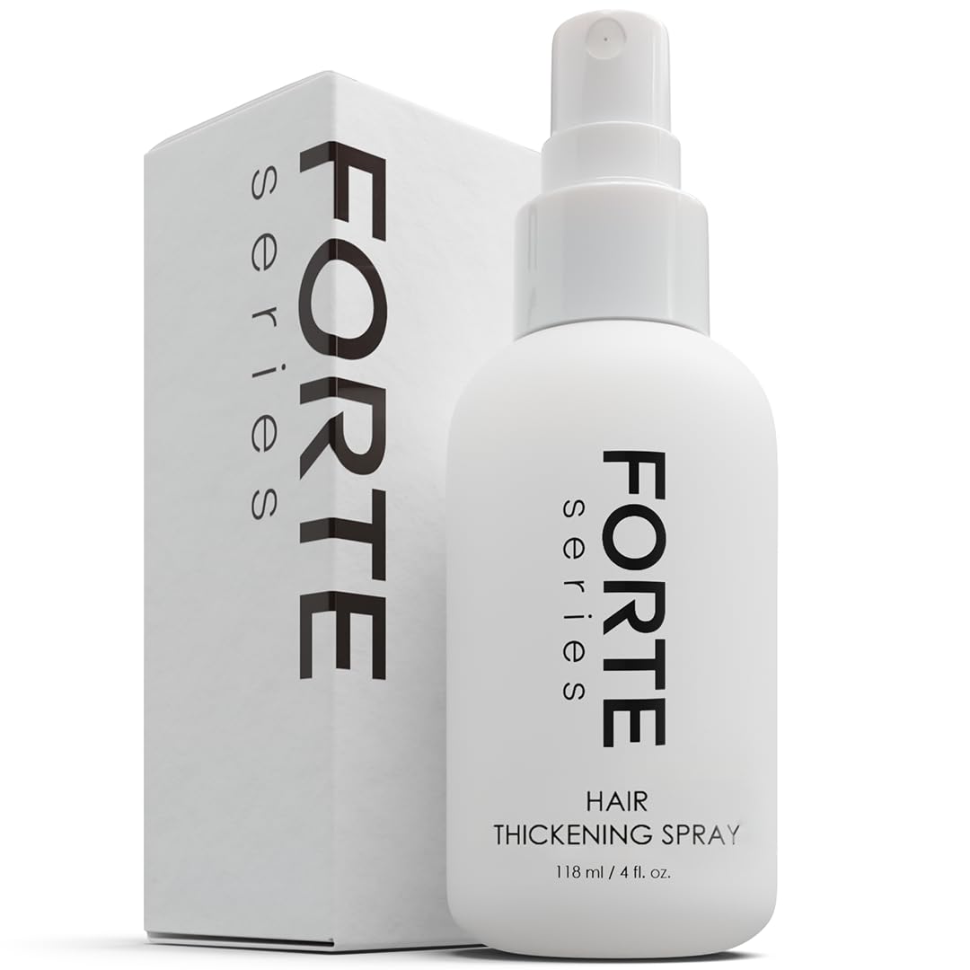 Hair Thickening Spray by Forte Series | Men's Hair Volume Spray | Hair Volumizer with Biotin Peptide Complex | Pre-Styler Hair Thickener, Volumizer, and Spray Texture Pump, (4 oz)