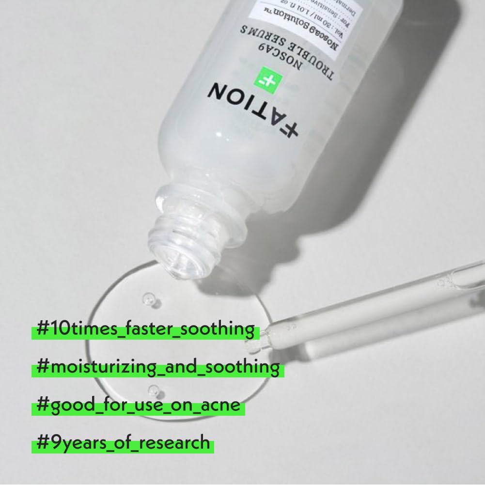 NOSCA9 Soothing Serum S - Rapid Hydrating Calming Serum with 5-Layer Ceramide Complex &Fresh Centella Asiatica, Advanced Barrier Repair for Sensitive Skin Korean Skin Care (2.02 Fl Oz (Pack of 2))