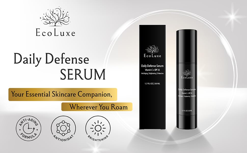 Vitamin C & Propolis Serum – Daily Defense Brightening & Hydrating Antioxidant Face Serum for Sensitive Skin & Even Tone