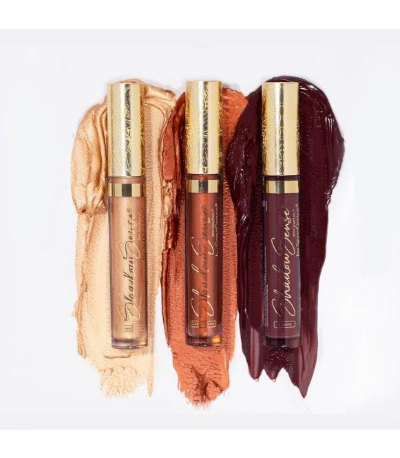 ShadowSense EyeShadow, Cinnamon Shimmer, 0.14 Oz, Metallic Cream to Powder Eyeshadow, Long-Lasting, Anti-Aging, Waterproof, Smudge-Proof Formula for Flawless All-Day Wear