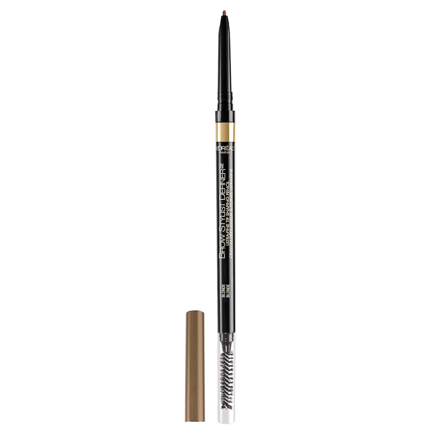 L'Oreal Paris Makeup Brow Stylist Definer Waterproof Eyebrow Pencil, Ultra-Fine Mechanical Pencil, Draws Tiny Brow Hairs and Fills in Sparse Areas and Gaps, Blonde, 0.003 Ounce (Pack of 1)