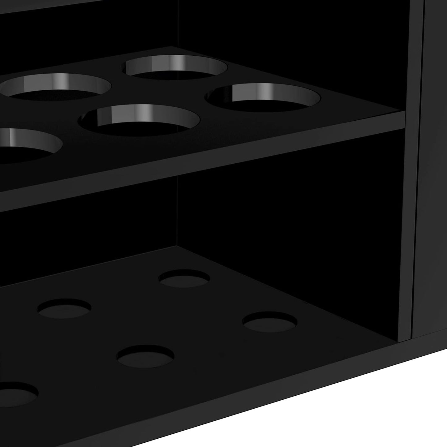 HBlife Acrylic Magnetic Dry Erase Marker Holder for Whiteboard, Wall Mount 10 Slots Magnet Pen Pencil Holder for Fridge Refrigerator, Locker Organizer Accessories for School Classroom Office, Black