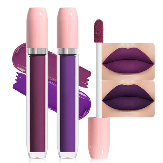BINGBRUSH Super Matte Longwear No-Budge Stay On Smudge Proof Liquid Lipstick Long Lasting Makeup for Women,Highly Pigmented Color and Instant Shine, Cheeky