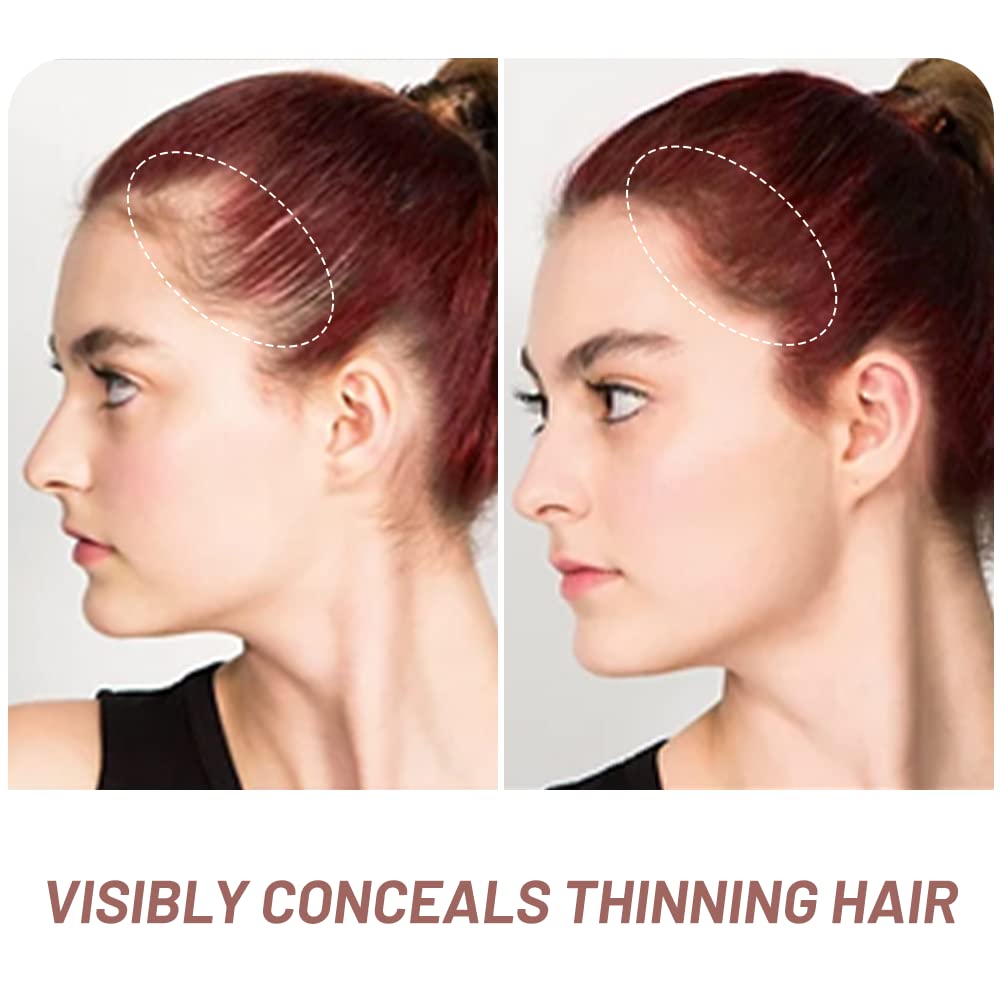 Root Touch Up Powder, Instantly Gray Root Cover Up Hairline Powder, Hair Concealer for Women and Men (A-Red, 2PC)