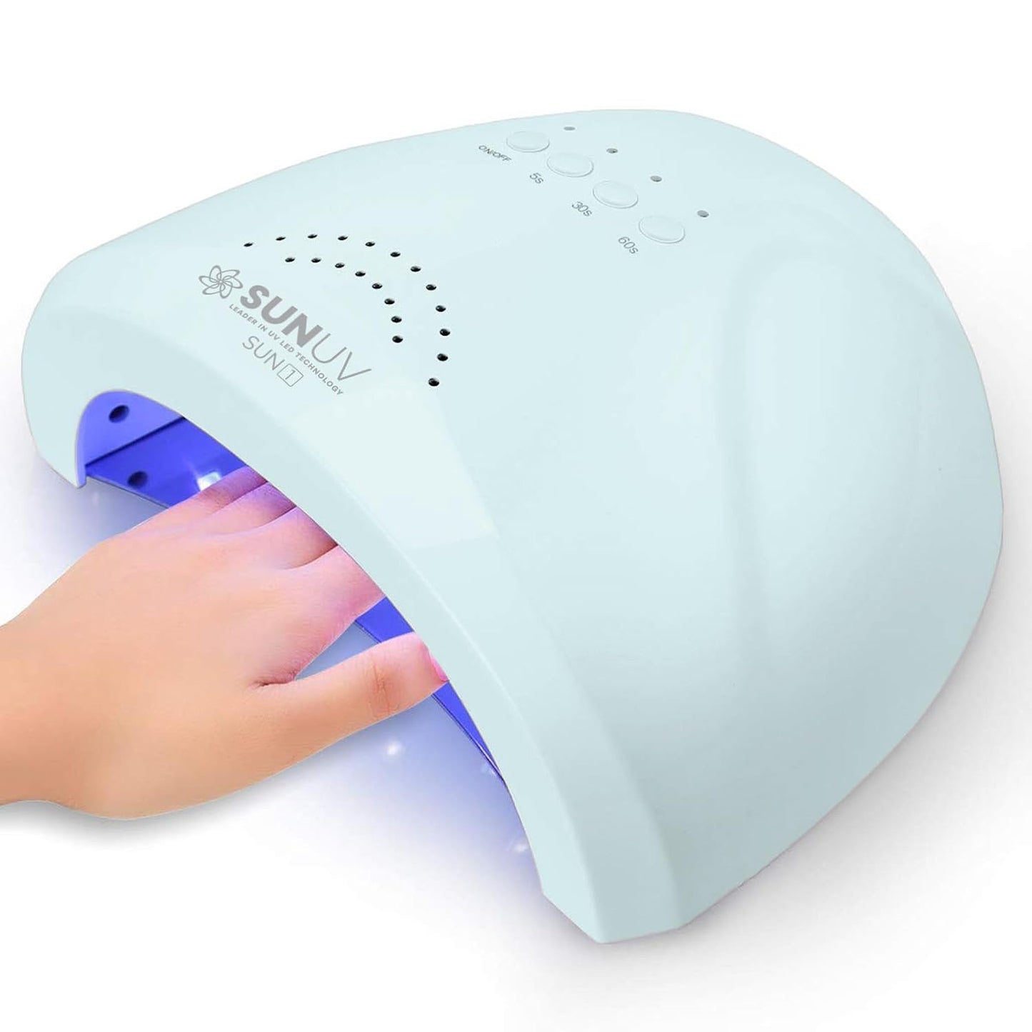 SUNUV Nail Dryer, UV Light for Gel Nail Polish Professional UV LED Lamp with 3 Timer Settings Art Tools Auto Sensor SUNone Blue