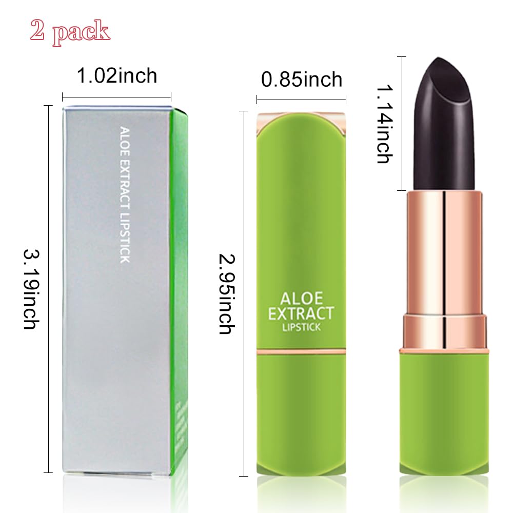 Jelly Color Changing Lipstick Queen,Mood Moisturizer Long Lasting Lip Care Lip Balm Magic Waterproof Lip Gloss Glossly Makeup Lipstick Set for Women (2pc 07#)