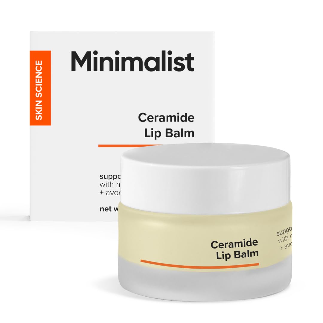 Minimalist Ceramide Lip Balm | With Hyaluronic Acid to Hydrate & Repair Chapped Lips | Provides Protection from the Sun | 0.28 Oz / 8 gm